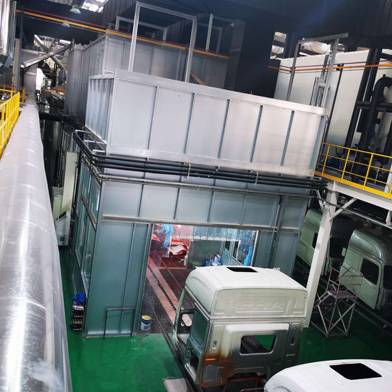 Elektrophoreselinie für LKW-Fahrerhaus